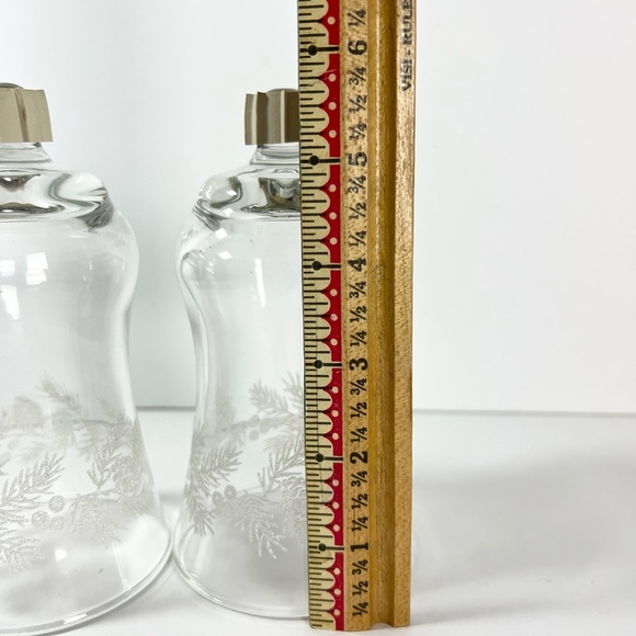 Vintage Christmas pinecone votive cups Home Interiors 1990s candleholder frosted - Picture 4 of 4